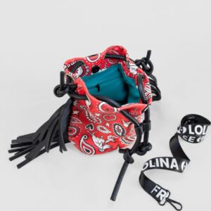 BOLSO TIPO SACO CON FLECOS ESTAMPADO PAISLEY - Imagen 5