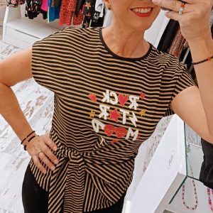 CAMISETA "ROCK STAR MOOD" RAYAS - Imagen 3