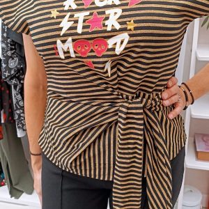 CAMISETA "ROCK STAR MOOD" RAYAS - Imagen 7
