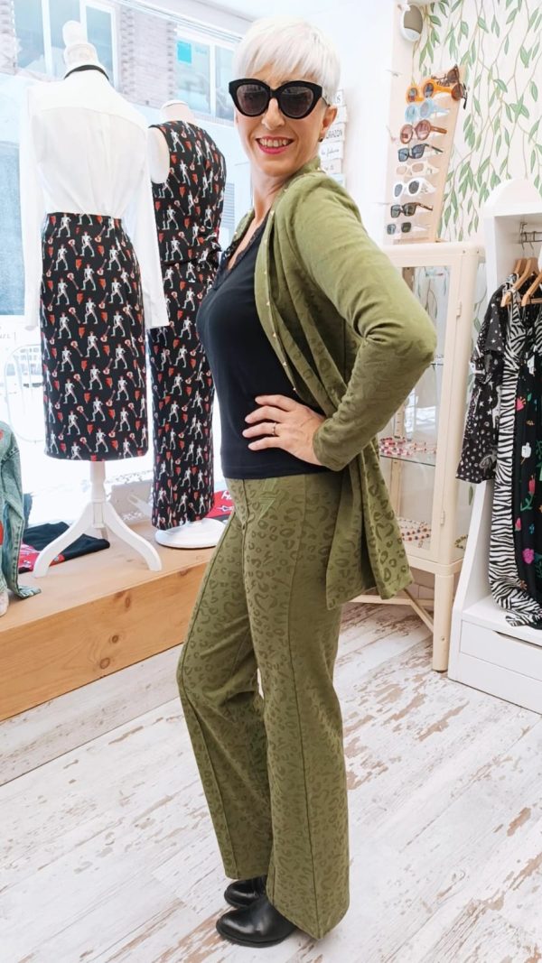 CHAQUETA GUEPARDA VERDE