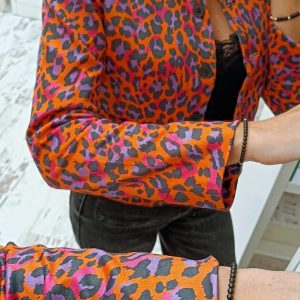 CHAQUETA "I'M FELINA" NARANJA - Imagen 5