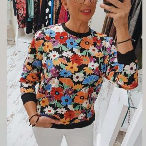 SUDADERA FLOWERS