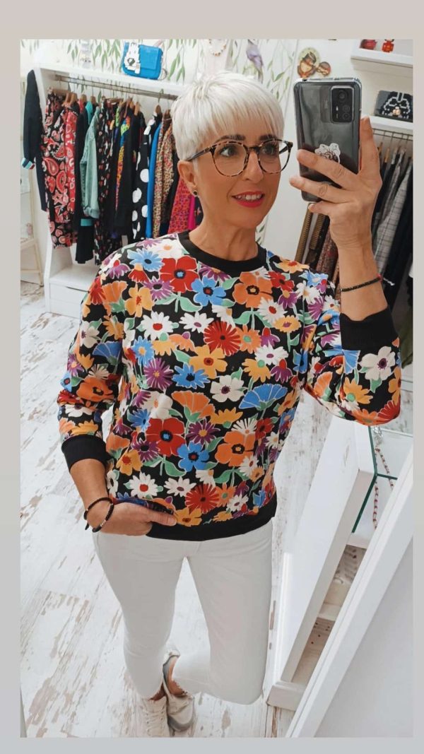 SUDADERA FLOWERS