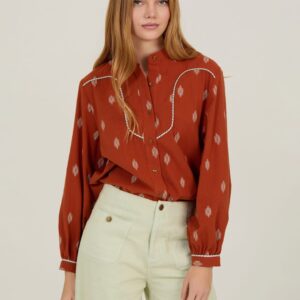 BLUSA ALGODÓN CALDERA ESTAMPADA