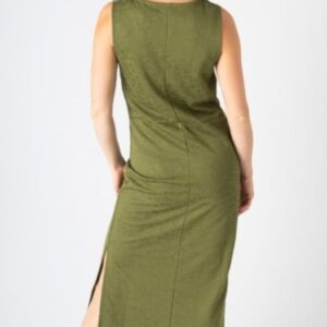 VESTIDO VERDE SUTIL ANIMAL PRINT - Imagen 5