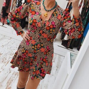 VESTIDO CAMISERO FLORES