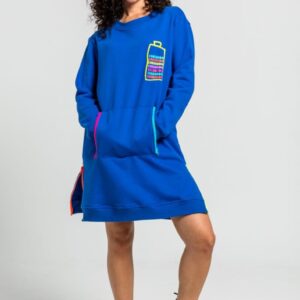 VESTIDO SUDADERA CREMALLERAS ROBOTS